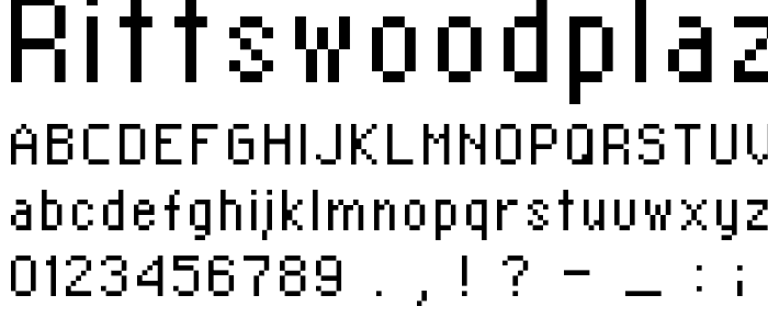 RittswoodPlaza Regular font